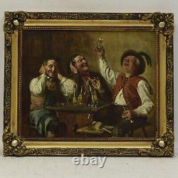 1888 Max Kauffmann (1846-1913) Ancient Oil Painting Up To 10,700 52x44