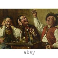 1888 Max Kauffmann (1846-1913) Ancient Oil Painting Up To 10,700 52x44