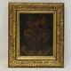 19th Century Ancient Oil Painting With Coat Of Arms 38x32 Cm