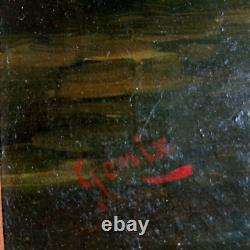19th Century Antique Painting Oil on Canvas