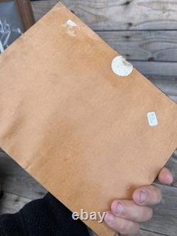 19th Century Italian Miniature Painting Old Oil on Canvas HST Napoleon III