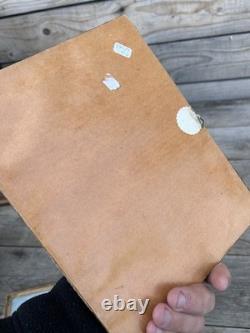 19th Century Italian Miniature Painting Old Oil on Canvas HST Napoléon III