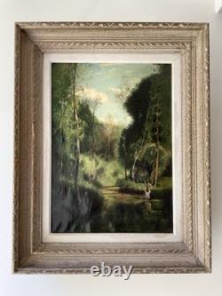 19th Century Old Oil Painting on Canvas
