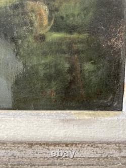 19th Century Old Oil Painting on Canvas