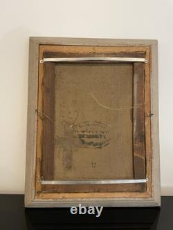 19th Century Old Oil Painting on Canvas