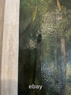 19th Century Old Oil Painting on Canvas