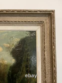 19th Century Old Oil Painting on Canvas
