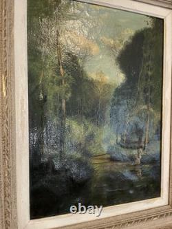 19th Century Old Oil Painting on Canvas