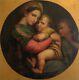 2461 Oil On Panel The Holy Family After Very Old Raphael
