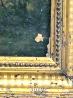 ANCIENT PAINTING MILL of GASNY EPTE OIL on CANVAS FRENCH SCHOOL circa 1830