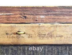 ANCIENT PAINTING MILL of GASNY EPTE OIL on CANVAS FRENCH SCHOOL circa 1830