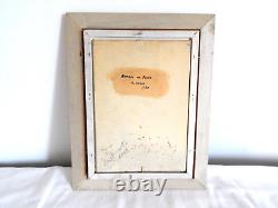 ANCIENT PAINTING Oil on Panel Orientalist NOMAD AT THE WELL Signed G. Kühne 1960
