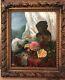 Adelaide Ballot (xix-xxth) Mondaine Allegory, 1870 Oil Painting Old On You
