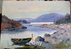 Albert Malet, Old Painting, Oil on Canvas, 65 x 45 cm