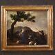 Ancient Bucolic Painting Oil Painting On Canvas Landscape 17th Century 600