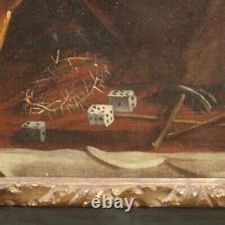 Ancient Deposition Lamentation On Dead Christ Oil On Canvas Table 700