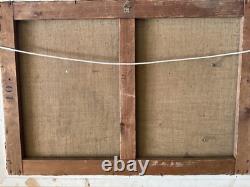 Ancient Impressionist Painting Oil on Canvas