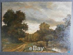 Ancient Landscape Oil On Panel Berry St Eloi Gy Painting Painting