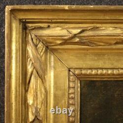 Ancient Landscape Painting Oil On Canvas Painting With 700 18th Century Frame