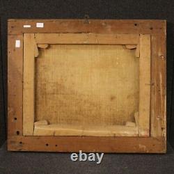 Ancient Landscape Painting Oil On Canvas Painting With 700 18th Century Frame