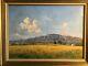 Ancient Oil Painting On Canvas Landscape Of Provence The Ventoux Joseph Garibaldi