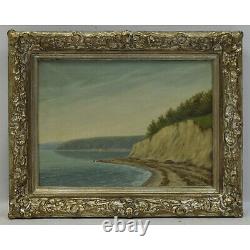 Ancient Oil Painting On Canvas Painting Of 1900 Signed V. Leisner 50x40 CM