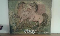Ancient Oil Painting On Canvassesy Nuptial Jean Micas 1976