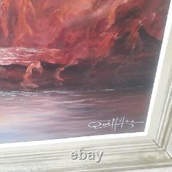 Ancient Oil Painting on Canvas Signed Queffelec (Georges Quintaine)