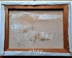 Ancient Oil Painting on Canvas Venice Signed S. SEDRAC Franco-Armenian 1950s