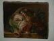Ancient Oil Paintings On Canvas Signed Bouquet Of Roses 19th Era