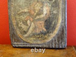 Ancient Oil on Canvas Tableau Biblical Scene from the 16th or 17th Century