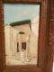 Ancient Orientalist Wood Painting Early Xx Century Monogrammed To Be Deciphered