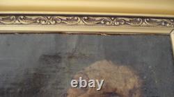 Ancient Painting 17th Century Oil on Canvas Portrait of Saint Francis of Assisi 1 B. Roman