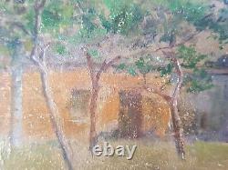 Ancient Painting Characters In A Park Painting Oil Antique Painting