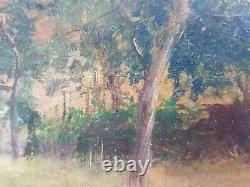 Ancient Painting Characters In A Park Painting Oil Antique Painting