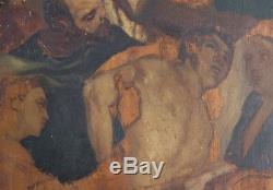 Ancient Painting Christ St Barnabas Painting On Wood Sketch Near Goya