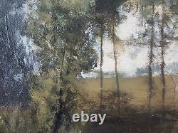 Ancient Painting Forest Lisière Painting Oil Canvas 1899 Antique Oil Painting