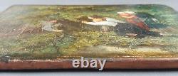 Ancient Painting Games In The Forest Painting Oil Antique Painting Old Dipinto