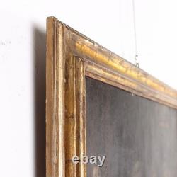 Ancient Painting Genre Scene Oil on Canvas from the 18th Century Original