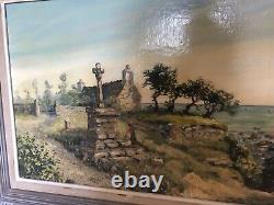 Ancient Painting Oil On Canvas Signed Geo Labonne Beginning Xxieme