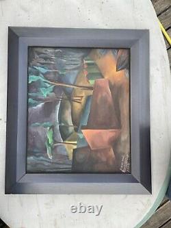 Ancient Painting Oil On Canvas Signed Salvador Soria