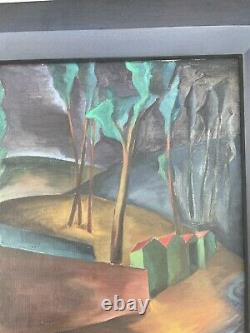 Ancient Painting Oil On Canvas Signed Salvador Soria
