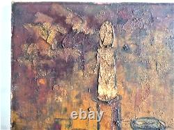 Ancient Painting Oil On Canvas Still Life With Fruit Candle Signed Oil Painting