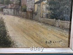 Ancient Painting Oil On Wood Signed Post Impressionist Period Art Deco 1933