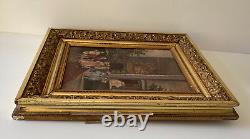 Ancient Painting Oil on Canvas After Alonso Perez La Noce