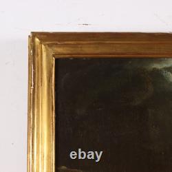 Ancient Painting Oil on Canvas School of France 18th Century Original