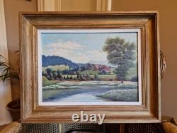 Ancient Painting, Oil on Canvas Signed Boillot. Painter from Franche-Comté