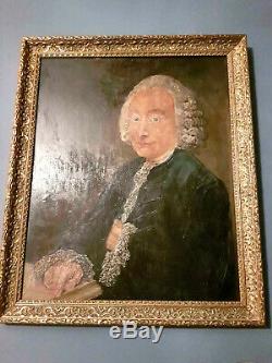 Ancient Painting Portrait Oil On Wood Style XVIII + Beautiful Gold Frame