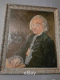 Ancient Painting Portrait Oil On Wood Style XVIII + Beautiful Gold Frame