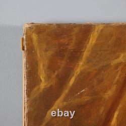 Ancient Painting Portrait of a Noble Woman Oil on Canvas 19th Century